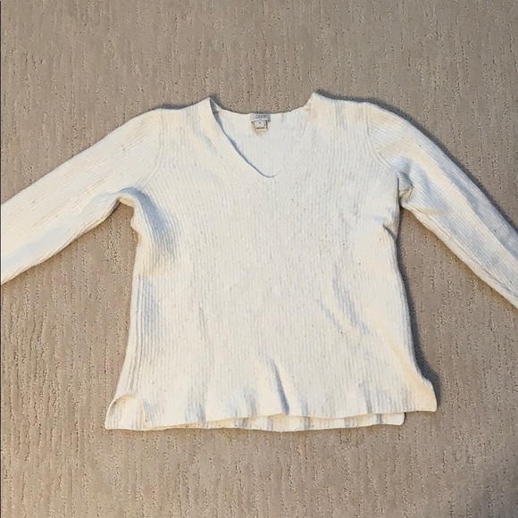 White JCrew sweater - Picture 1 of 3